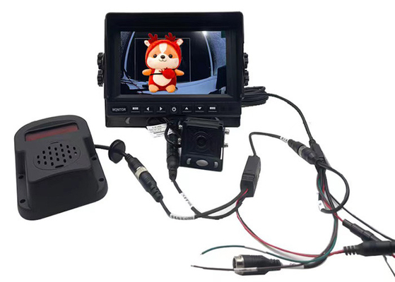 1080P HD BSD aide à la détection d'angle mort AI caméra alarme sonore et lumineuse avec moniteur de 7 pouces