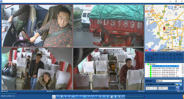 Contre- vidéo en direct du camion DVR de passager surveillant le cheminement de GPS