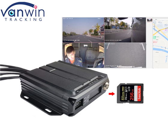 1080P AHD 4ch 3g 4g GPS carte SD DVR mobile pour les taxis Voiture de minibus