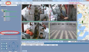 compteur visuel HD système de dvr de voiture de gestion d'autobus mobile de DVR des personnes 4CH/HDD