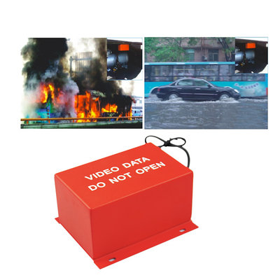 Véhicule DVR mobile accessoires résistant au feu résistant à l'eau couleur rouge vif coffre-fort protégé