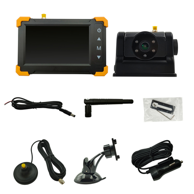 2.4G 5 pouces Moniteur sans fil Caméra de remorque Mini voiture Kit de moniteur LCD, batterie intégrée