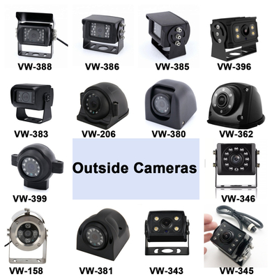 4CH AI DVR avec caméras mobiles BSD 10,1 pouces 12V/24V Moniteur de voiture DVR AHD 1080P Véhicule