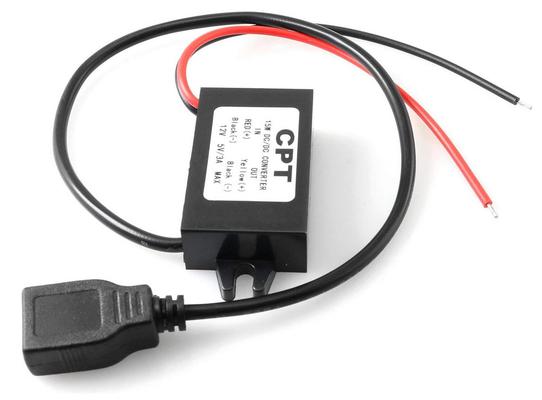 Convertisseur en courant continu Module Buck 12V à USB 5V 3A Convertisseur en courant continu Step Down Adapter pour voiture