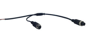 Adaptateur audio de caméra de voiture, femelle de 4 bornes au fil de connecteur masculin pour la collecte/micphone de camera&amp;external
