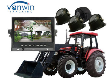 7 magnétoscope 720P du moniteur DVR de pouce 4CH HD avec 4 caméras pour le véhicule agricole