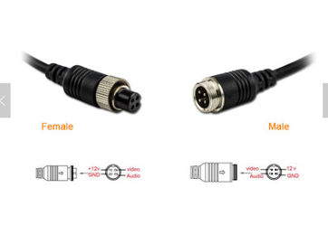 Les accessoires du câblage cuivre M12 DVR conjuguent femelle de 4 bornes au connecteur masculin/à adaptateur
