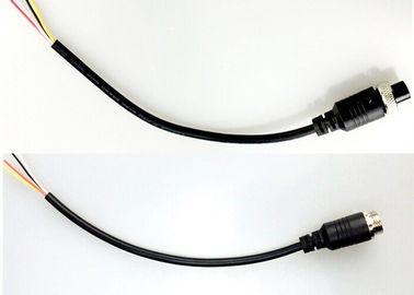 Matériel de câblage cuivre de PVC de câble de connecteur mâle M12 4 de GX 12 pour la caméra de secours