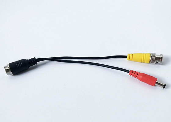 Longueur du câble 23cm de C.C de mâle de MDVR 4 Pin Male To BNC pour la caméra de voiture