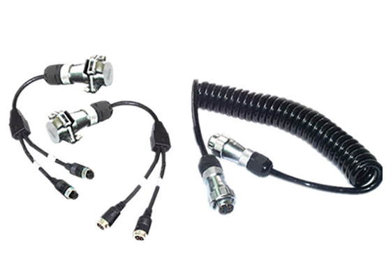 Câble de ressort de connecteur de prise de catégorie de Pin Trailer Power Cable Aviation de l'insolation 7 d'unité centrale de PVC