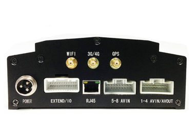 4CH/8CH véhicule mobile DVR, contrôle sans fil de la carte 3G H.264 DVR PTZ d'écart-type