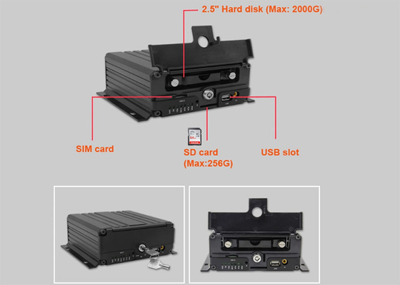 4 de la Manche de réseau caméras d'IP de soutien du magnétoscope de disque dur MNVR H.265 HD NVR