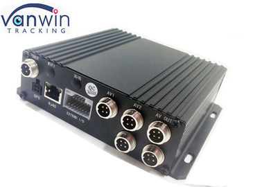 surveillance en temps réel mobile AHD compatible de la voie 3G du véhicule DVR GPS de 4CH 720P et caméra analogue