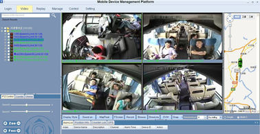 Costume mobile de l'autobus de système de sécurité de Carte SD DVR 1080P de la haute définition 4CH MDVR