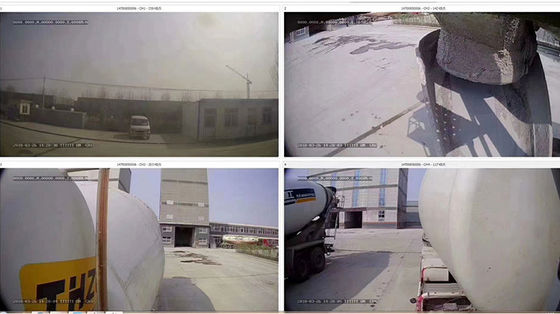Surveillance de la flotte de mélangeurs de béton 4G sans fil GPS capteur de carburant HDD DVR mobile