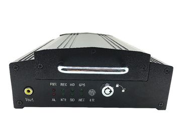 magnétoscope numérique de wagon couvert noir de base de 4CH HDD GPS, carte mobile d'écart-type du véhicule DVR
