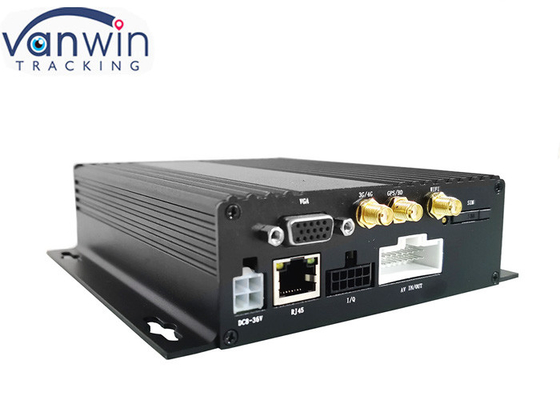 1080P AHD Dual SD sécurisation mobile dvr 4Ch GPS 3g 4g Wifi Pour la flotte de bus