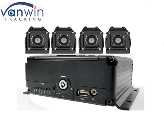 4ch 4G GPS WIFI H.265 HDD enregistreur de voiture mobile DVR pour la gestion du parc de véhicules
