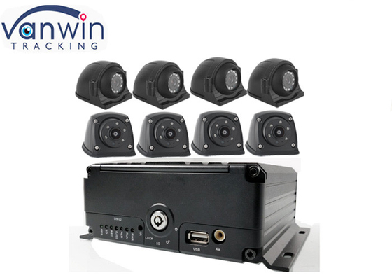 Enregistreur vidéo mobile 4G GPS 8ch HDD avec système de surveillance de la flotte de véhicules WIFI