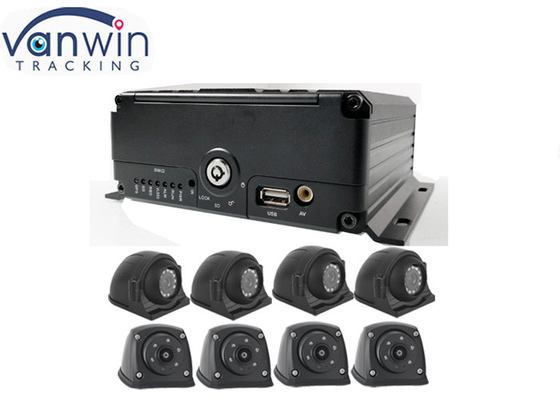 Enregistreur vidéo mobile 4G GPS 8ch HDD avec système de surveillance de la flotte de véhicules WIFI