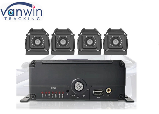 Système de surveillance de véhicule de diffusion vidéo en direct de 4 canaux HDD dvr mobile