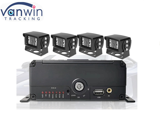 Système de surveillance de véhicule de diffusion vidéo en direct de 4 canaux HDD dvr mobile