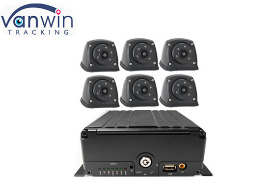 Système de caméra de sécurité mobile 6ch 4G AHD HDD 1080P