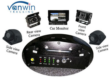 Véhicule de VPN dépistant la voiture mobile visuelle du système 3G DVR GPS DVR mobile avec 4 caméras de HD