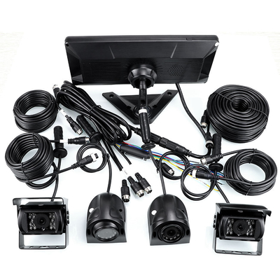 Système d'enregistrement automatique de voiture BSD Alarme 360° 4CH 10,36 pouces Moniteur avec enregistreur pour camion
