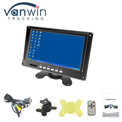 Moniteur TFT de 7 pouces Écran LCD couleur Moniteur de voiture avec entrée VGA, AV pour MDVR