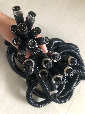 Personnaliser les accessoires du DVR M12 4 broches Femme / Homme à RCA / BNC Connecteur CC / câbles d'adaptateur