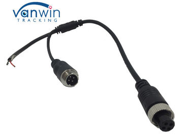 Adaptateur audio de caméra de voiture, femelle de 4 bornes au fil de connecteur masculin pour la collecte/micphone de camera&amp;external