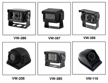 7&quot; enregistrement des caméras HDD de soutien 4PCS 720P de moniteur de voiture du quadruple AHD DVR TFT