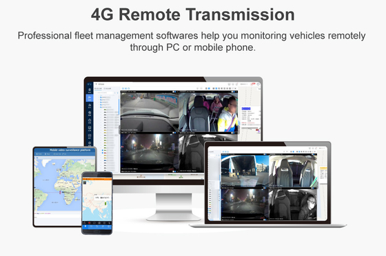 2CH plateforme gratuite Dash Cam DVR mobile 4G GPS MDVR avec angle vertical de 180 degrés
