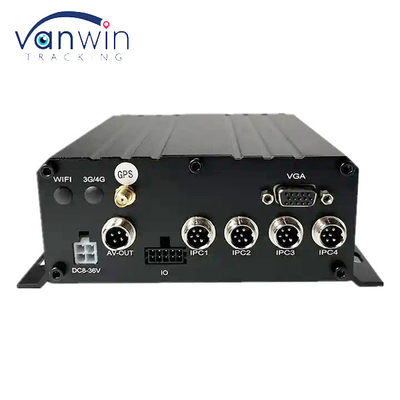 4CH MNVR avec HDD SSD Prise en charge du WiFi GPS 4G pour la surveillance à distance du réseau de véhicules de camions et de bus
