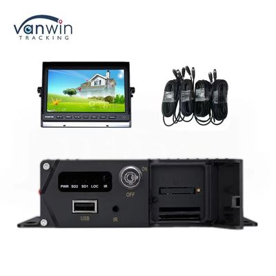 DC 12V 36V H.265 4CH HD 1080P Enregistreur de caméra de bord pour voiture mobile avec transfert sans fil