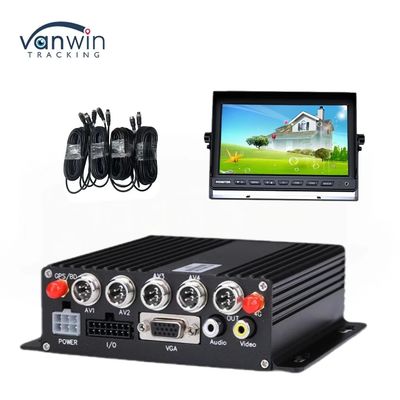 DC 12V 36V H.265 4CH HD 1080P Enregistreur de caméra de bord pour voiture mobile avec transfert sans fil