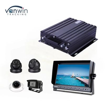 H.265 4CH HD Vehicle Mobile DVR 1080P AI Car Recorder avec entrée d'alarme entrée de vitesse de pulsation