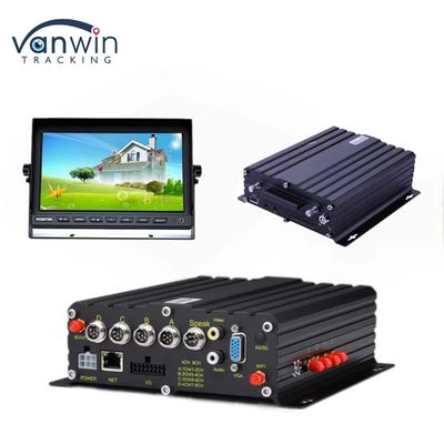 H.265 4CH HD Vehicle Mobile DVR 1080P AI Car Recorder avec entrée d'alarme entrée de vitesse de pulsation