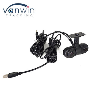 Bus Double objectif grand angle 2CH 1080P HD à l'intérieur caméra de voiture USB avant avec capteur CMOS / CCD