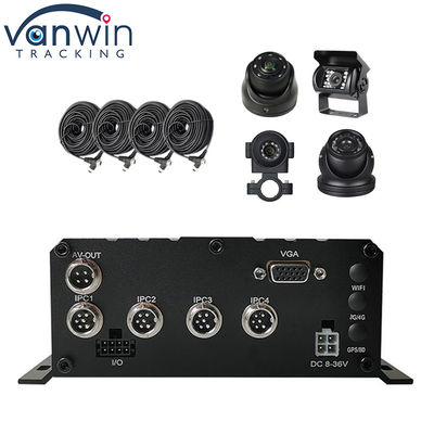 HD 1080P H.264 4 canaux DVR mobile GPS WIFI Voiture Bus Enregistreur de voiture