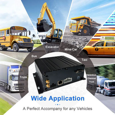 Enregistreur MDVR de véhicule 4G WiFi GPS, DVR de camion HD 4 canaux 1080P avec vision nocturne, détection de mouvement et suivi en temps réel