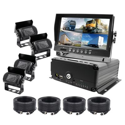 Caméra de voiture boîte noire Caméra de voiture DVR carte SIM carte SD Camion Instrument d'enregistrement de voiture MDVR Caméras avant et arrière utilisées pour la boîte de bus