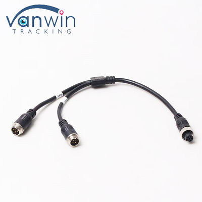 Cable d'adaptateur d'aviation à 6 broches Femme à double 4P mâle pour système de sécurité du véhicule