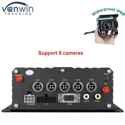 1080P H265 DUAL SD Card 8 canaux DVR mobile avec HDD Max 2TB pour les taxis et camions