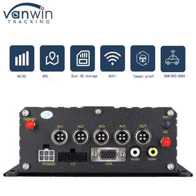 4G GPS WIFI Carte SD double 4 canaux MDVR 1080P HDD AI DVR pour les voitures de bus