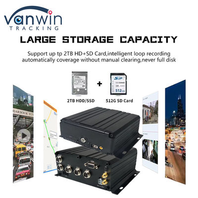 8 chaînes 1080P AHD DVR mobile de véhicule CCTV MDVR 2TB HDD pour le camion et le taxi