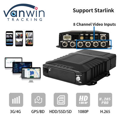 4G Starlink 1080P AHD 8 canaux voitures CCTV MDVR GPS 4G WIFI Système de caméra DVR mobile