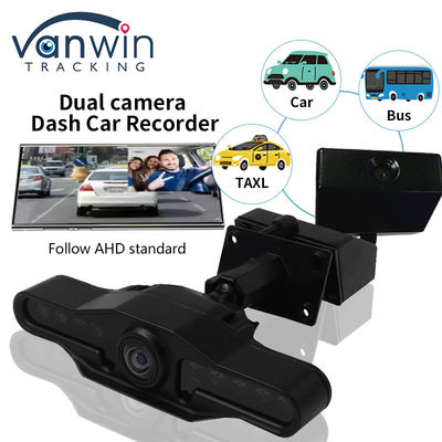 2 caméras objectif 2,9 pouces AHD Dash Cam Recorder avec Super grand angle double objectif enregistreur vidéo