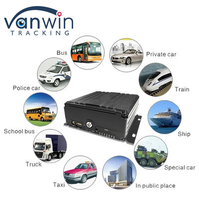 4G 6 canaux H. 265 HDD DVR mobile pour voiture